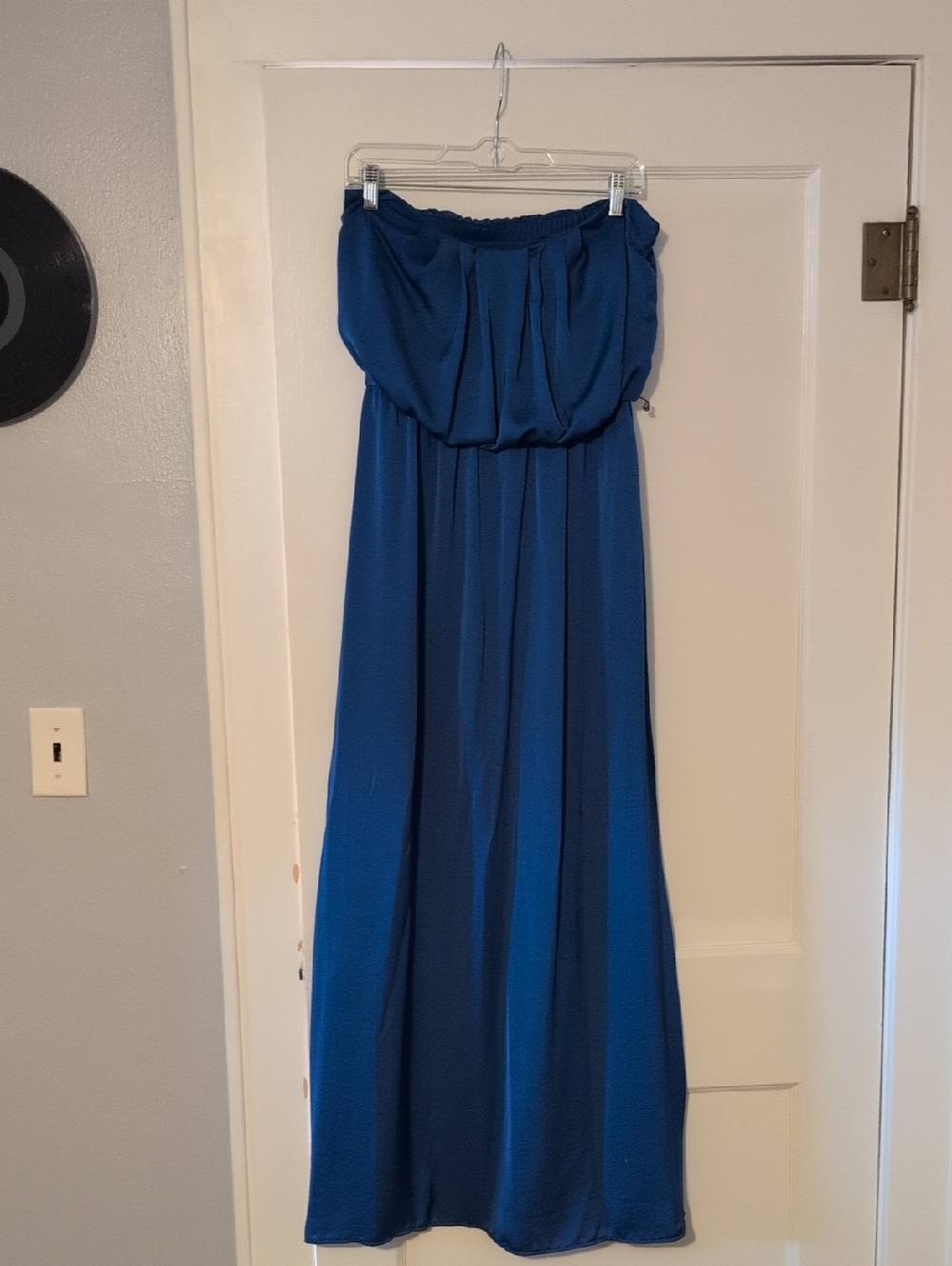 City Triangles Cobalt Blue Elastic-Waist Dress